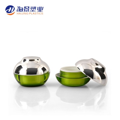 Fashion design customizable color new korea style acrylic cosmetic face cream container