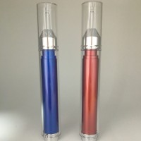 15ML blue color  syringe shape acrylic airless serum bottle