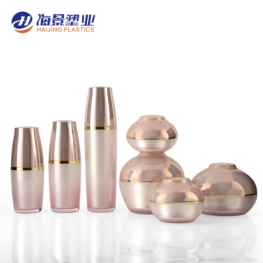 pink color full sets 30ml 50ml 120ml acrylic lotion pump bottle